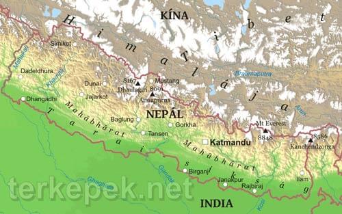 Nepál domborzata és vízrajza