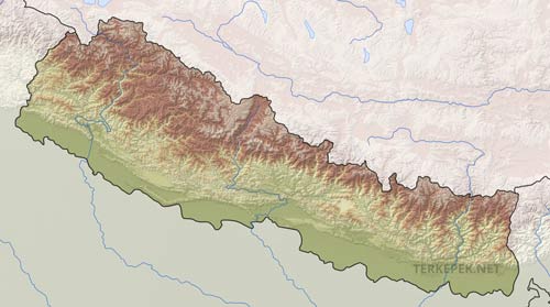 Nepál felszíne